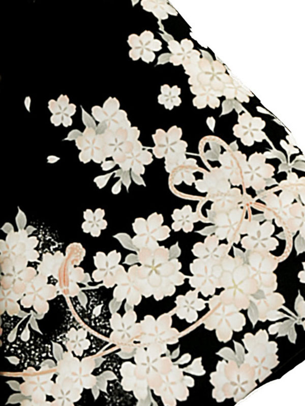 女性 着物 （訪問着） / 黒 × 黒 / 七五三家族・お宮参り家族・結婚式参列